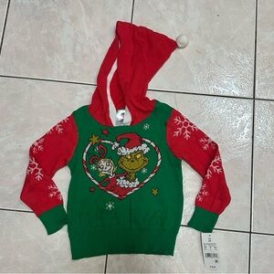 NWT Grinch hooded sweater 3T, plus bonus preworn long sleeve tshirt